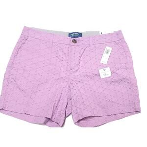 Old Navy Everyday shorts lavender purple eyelet women's size 4